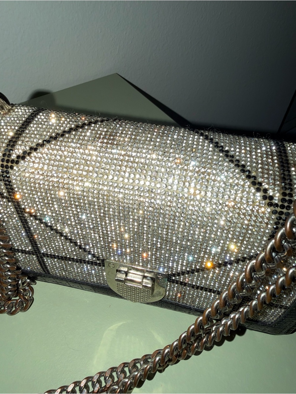 Silver Rhinestone Bag - Picture 4 of 6